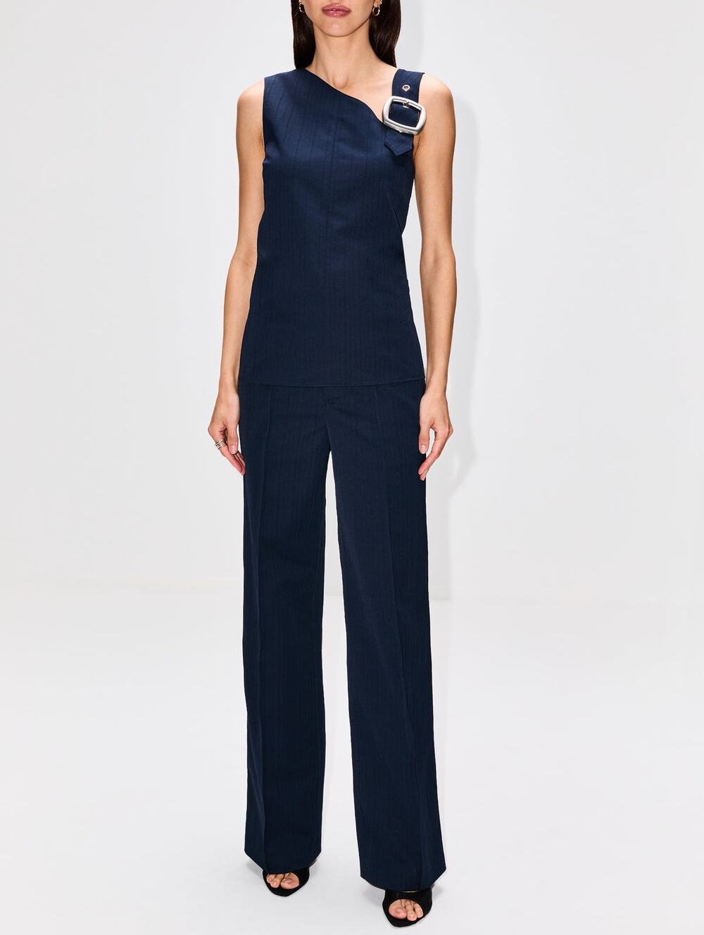 Proenza Schoulder Weyes Trouser Pant in Midnight Blue 00